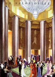 Die ovale Lounge des Atlantikliners