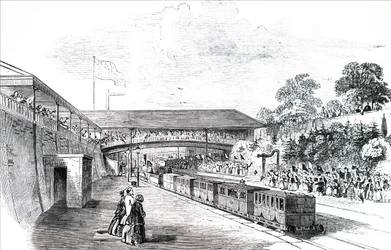 Der königliche Zug verlässt Cheltenham