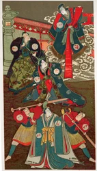 Theaterszene, Samurai-Kämpfe