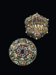 Zwei Brustrosetten, Nagyszeben, ca. 1675-1700