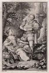 Ohne Titel Genreszene, Paris 1766