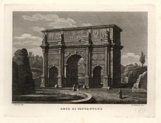 Ansicht des Konstantinsbogens, Rom