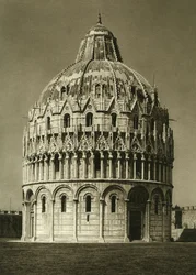 Ansicht des Baptisteriums von Pisa