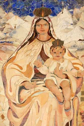 Jungfrau und Kind. Chile. Basilika der Verkündigung, Nazareth, Israel