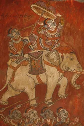 Wat Bo, Siem Reap, Wandmalerei des Ramayana, Siem Reap, Kambodscha