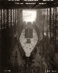 Arbeiten an den Schotten der 