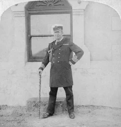 Kapitän Sir Edward Chichester, britischer Marineoffizier, Kapstadt, Südafrika, 1900