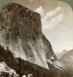 El Capitan und Half Dome, Yosemite-Tal, Kalifornien, USA, 1902