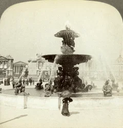 Brunnen, Place de la Concorde, Paris, Frankreich