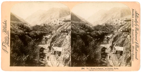 Im Libanongebirge, Zahlah, Libanon, 1900