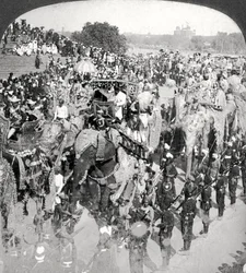 Prinzen im großen Staatseinzug, Durbar, Delhi, Indien