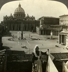 Petersplatz und Basilika und der Vatikan, Rom, Italien