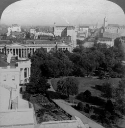 Das Weiße Haus und das Finanzministerium, Washington DC, USA