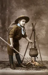 Ein Pfadfinder in den 1920er Jahren