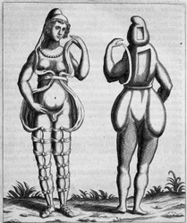 Eine Figur zwischen weiblich und männlich - in „Mensae Isiaca“ (Rede der Großen Mutter der Götter, ihre Siegel, ihre Juwelen und ihre Amulette und einige ihrer Figuren)