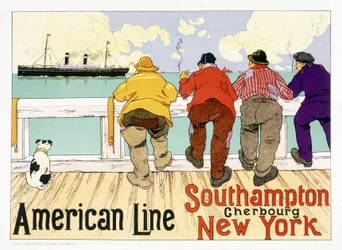 Werbeplakat für die American Line 
