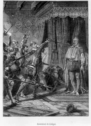 Ermordung Colignys durch mehrere Männer (Gaspard de Châtillon, Herr von Coligny)