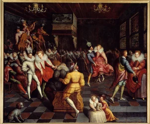 Ball am Hof von Valois Anonymes Gemälde. 16. Jahrhundert. Rennes, Musée des Beaux Arts