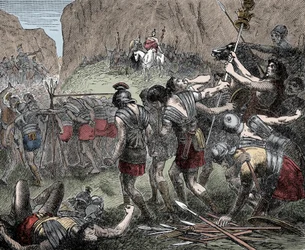 Schlacht an den Kaudinischen Gabeln - Schlacht an den Kaudinischen Gabeln (Furculae Caudinae) - 321 v. Chr. zwischen den Römern und den Samniten während des Zweiten Samnitenkrieges