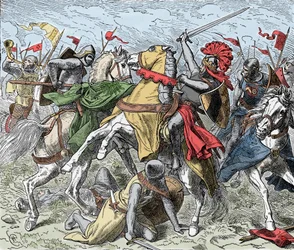 Schlacht an der Elster: Rudolf von Schwaben tödlich verwundet