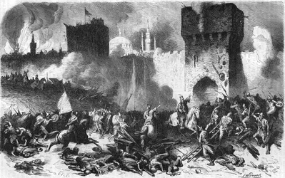 Eroberung von Konstantinopel durch Mehmet II. am 29. Mai 1453.