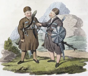 Kaukasische Krieger, Anfang 19. Jahrhundert