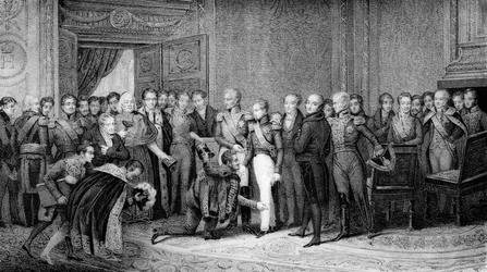 Abdankung von Charles X zugunsten von Henri d