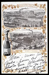 Chateau de Beijing in Epernay und die Filiale in Luxemburg von Champagner „Mercier", frühes 20. Jahrhundert