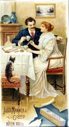 Schokoladenwerbung „Josef Manner & Comp., Wien“