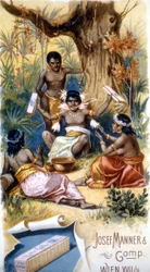 Schokoladenwerbung „Josef Manner & Gomp, Wien“