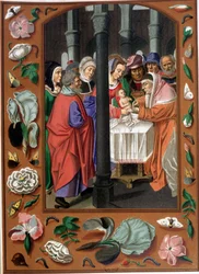 Beschneidung Christi, nach einer flämischen Buchmalerei um 1500