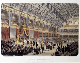 Schließung der Weltausstellung und Preisverleihung an die Aussteller im Palais de l