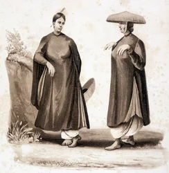 Cochinchinesische Frauen. Vietnam um 1850