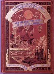 Buchumschlag eines Buches von Jules Verne auf Deutsch