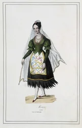 Dame aus Mexiko - in „Die verschiedenen Völker der Erde“ von Pater Paul Jonhanneaud, Librairie des Bons livres