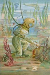 Tiefseetaucher, um 1890