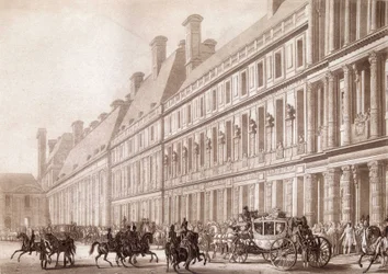 Abfahrt vom Napoleon du Louvre zu seiner Krönung.