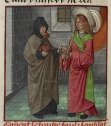 (Detail) von Faux Semblant (Falscher Schein), der Herzen hält, und Amour (Liebe) aus 
