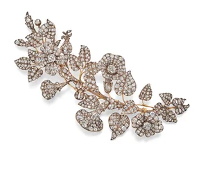Diamantbrosche, ca. 1860