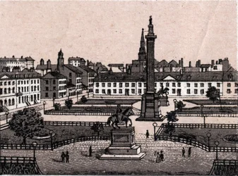 Edinburgh, Schottland: Blick auf den George Square in Edinburgh. in „Die Welt illustriert 168 Ansichten“. Undatiert (spätes 19. Jahrhundert)