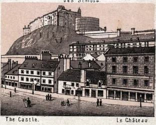 Edinburgh, Schottland: Blick auf das Schloss