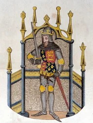 Edward III (1312-1377), König von England. Gravur aus dem frühen 19. Jahrhundert