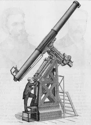 Äquatorialer Ring des Pariser Observatoriums (Maßstab 1/40). In „Album de la Science“, Éditions Jouvet