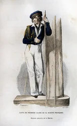 Erstklassiger Schüler der französischen Marine. In „Histoire générale de la marine“ unter der Leitung von Herrn Van Tenac.
