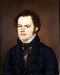Franz Schubert (1797 - 1828), Porträtgemälde, aufbewahrt in der Gesellschaft der Musikfreunde, Wien.