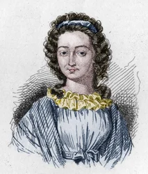 Französische Revolution 1789: Porträt von Melle (Mademoiselle) (Marie) de Sombreuil (1774-1823), Heldin der Revolution.