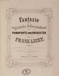 Frontispiz der Partitur 