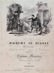 Frontispiz von Robert le diable, Oper von Meyerbeer (19. Jahrhundert)