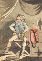 Gehen Sie die Runden, sagen Sie? Was meinen Sie damit? - Können Sie nicht hören, dass es regnet, Sie Schurke?, 1796