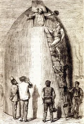 Gravur in „Von der Erde zum Mond“ von Jules Verne